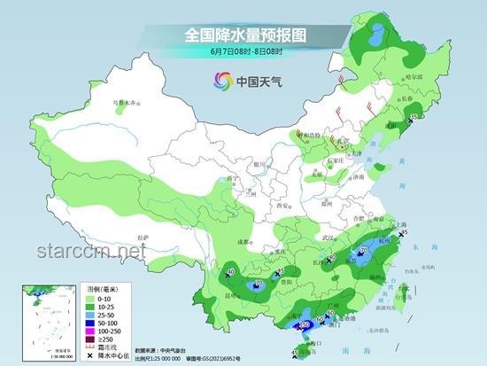 全国高考降雨分布案例研究：江南北部雨势最强